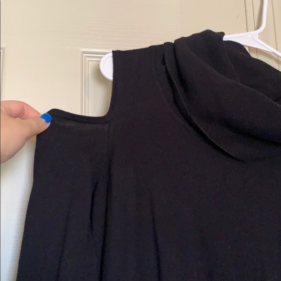 Black off the shoulder dress top - Picture 2 of 3
